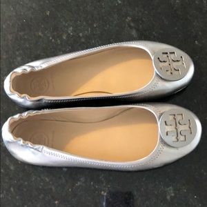 Tory Burch Minnie Travel Ballet Flat - Gunmetal